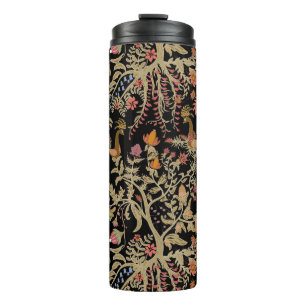 Chinese Fairy Floral Birds Pattern Thermal Tumbler