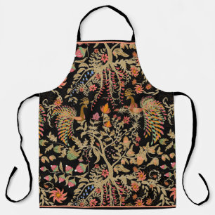 Chinese fairy floral pattern with beautiful birds apron