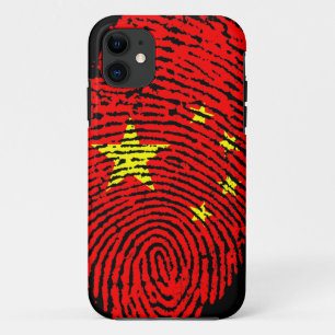 Chinese fingerprint flag iPhone 11 case