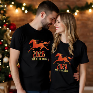 Chinese Fire Horse New Year 2026  T-Shirt