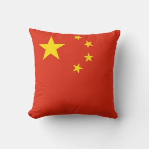 Chinese Flag American MoJo Pillow
