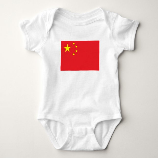 Chinese Flag Baby Bodysuit (Front)