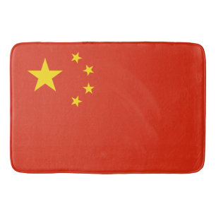 Chinese Flag (China) Bath Mat