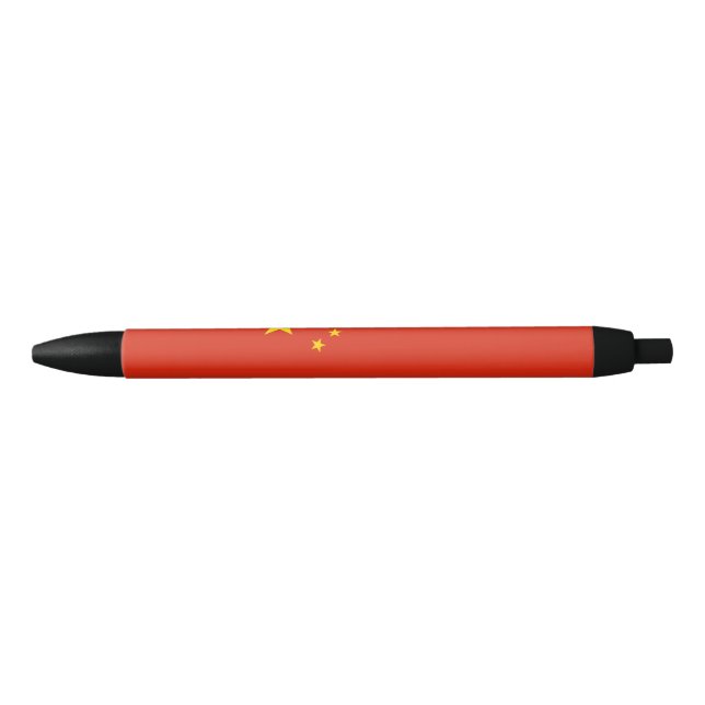 Chinese Flag (China) Black Ink Pen (Front)