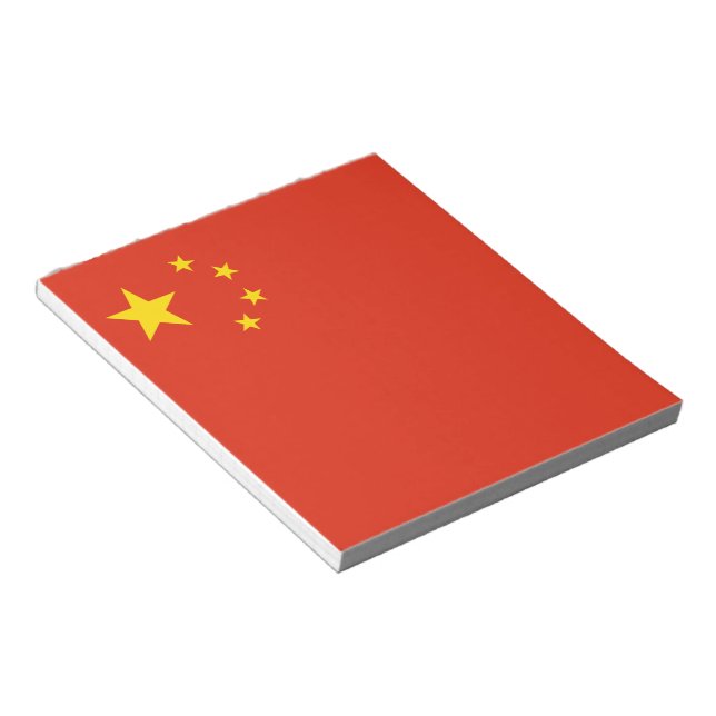 Chinese Flag (China) Notepad (Angled)