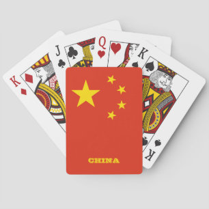 Chinese Flag Games, China Playing Cards