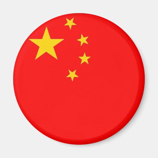 Chinese flag magnet (Front)