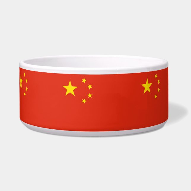 Chinese Flag Pet Bowl (Front)