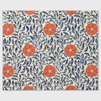 CHINESE FLORAL PATTERN WRAPPING PAPER
