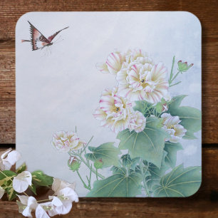 Chinese Flower with Butterfly  Coaster