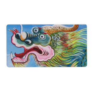 Chinese Foo Dog / Lion Guardian Mural