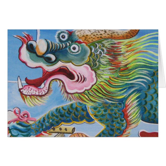 Chinese Foo Dog / Lion Guardian Mural (Front Horizontal)