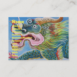 Chinese Foo Dog / Lion Guardian Mural Business Card