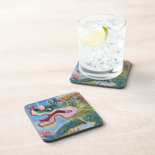 Chinese Foo Dog / Lion Guardian Mural Coaster