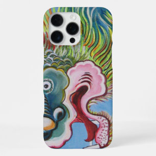 Chinese Foo Dog / Lion Guardian Mural iPhone Case