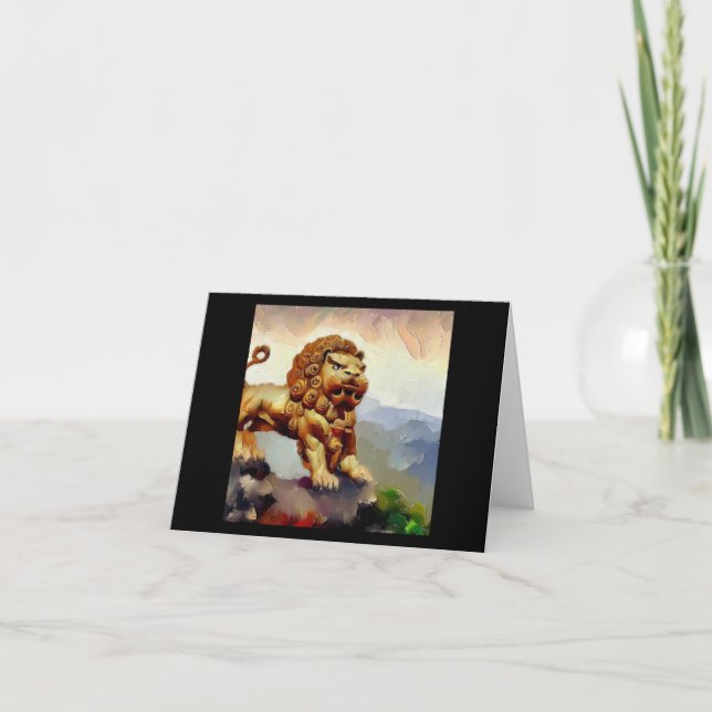 Chinese Foo Lion (20)  Card (Front)