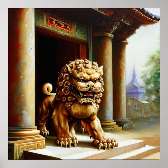 Chinese Foo Lion (23)  Poster (Front)