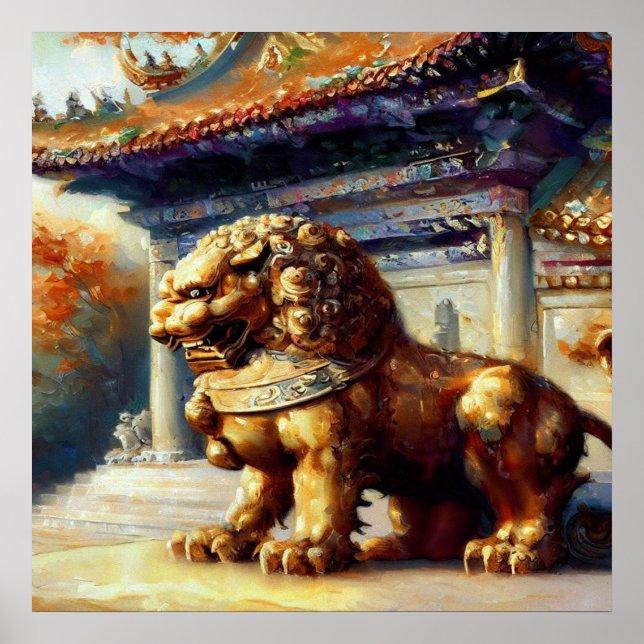 Chinese Foo Lion (25)  Poster (Front)