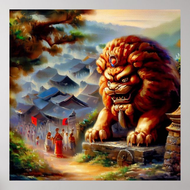 Chinese Foo Lion (29)  Poster (Front)