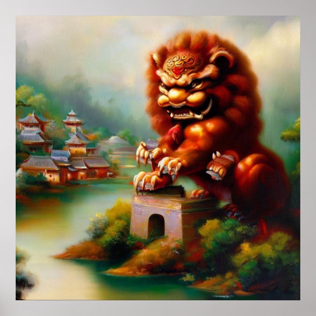 Chinese Foo Lion (32)  Poster (Front)