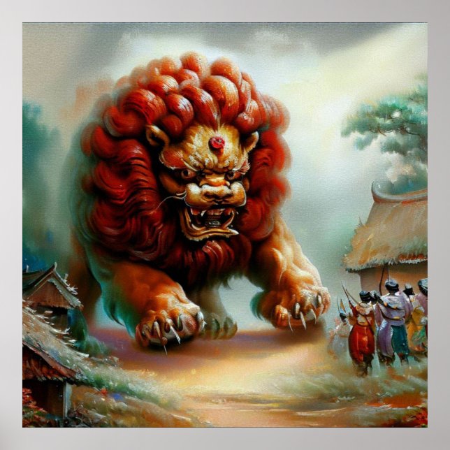Chinese Foo Lion (34)  Poster (Front)