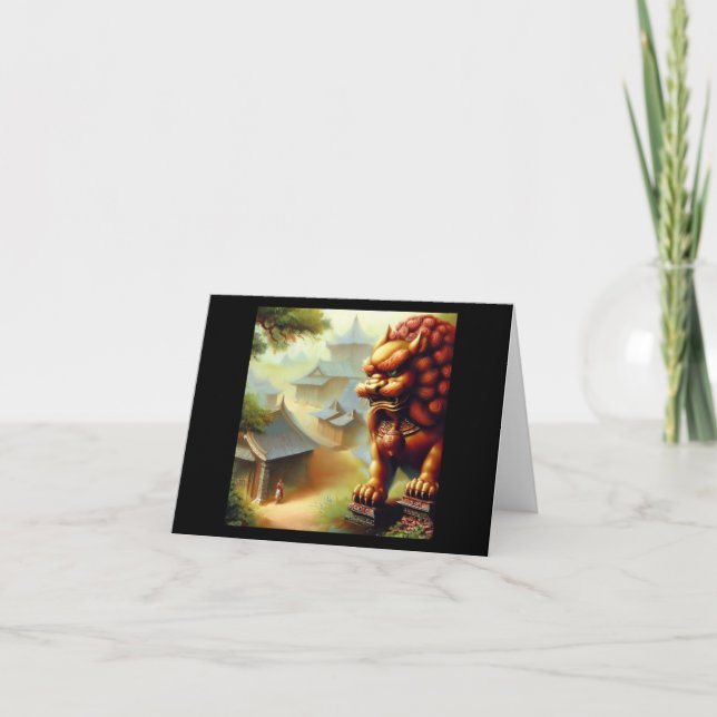 Chinese Foo Lion (3)  Card (Front)