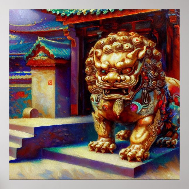 Chinese Foo Lion (8)  Poster (Front)