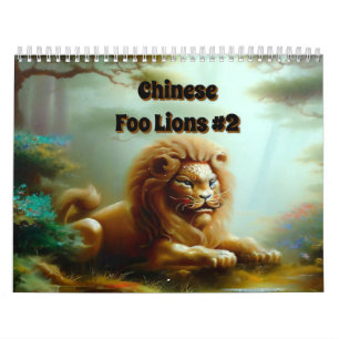 Chinese Foo Lions #2 Calendar