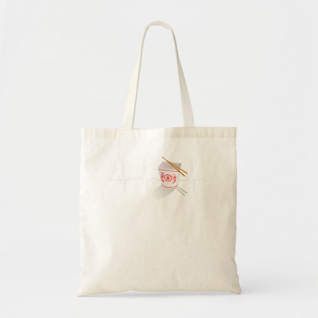 Chinese Food - Best Chinese Takeout Heartbeat Tee Tote Bag (Front)