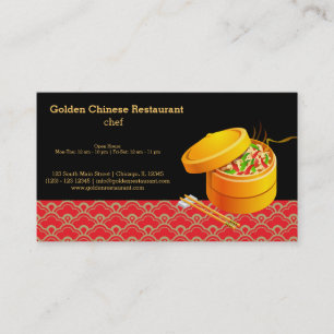 Chinese food business card