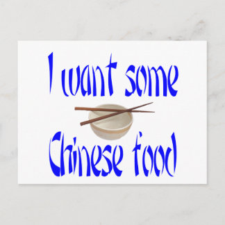 chinese food postcard
