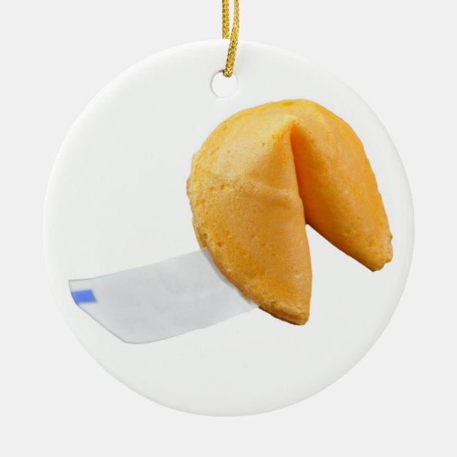Chinese Fortune Cookie - SRF Ceramic Tree Decoration (Front)