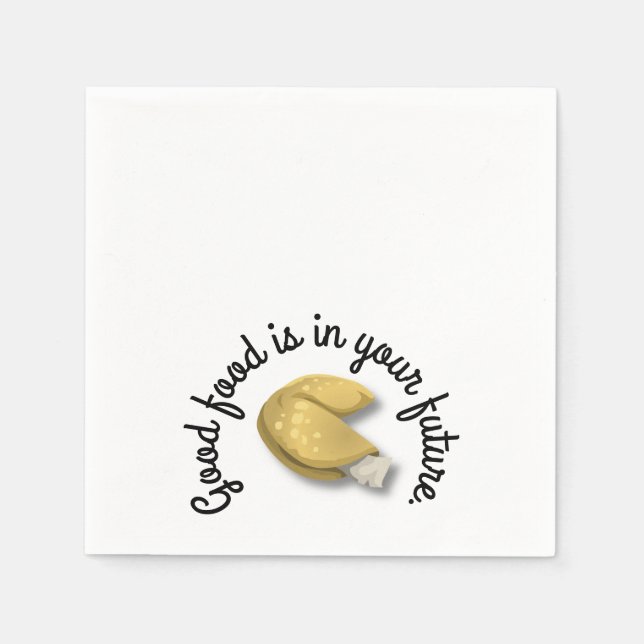 Chinese Fortune Cookies Napkin (Front)