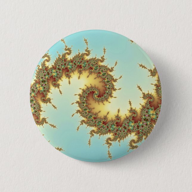 Chinese - Fractal 6 Cm Round Badge (Front)