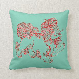 "Chinese Fu Foo Dog" Cushion