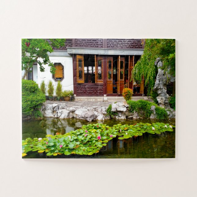 Chinese Garden Portland Oregon. Jigsaw Puzzle (Horizontal)