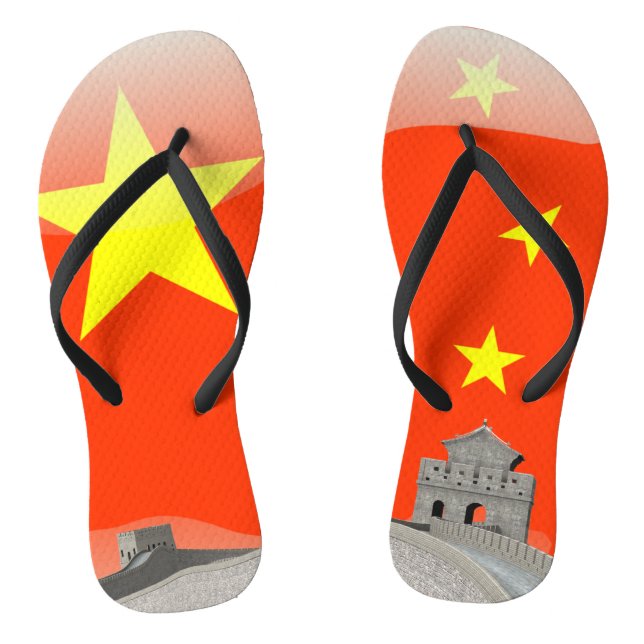 Chinese glossy flag thongs (Footbed)