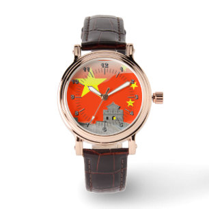Chinese glossy flag watch