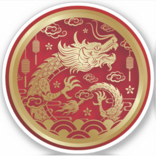 Chinese Golden dragon Year of the dragon 2024