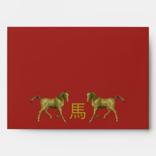 Chinese Golden Horse Envelope