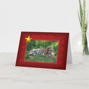 CHINESE HAPPY NEW YEAR - YEAR OF THE TIGER 2010 HOLIDAY CARD
