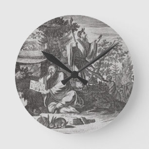 Chinese Holy Men, illustration from a description Round Clock
