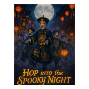 Chinese Hopping Vampires – Spooky Halloween 2025 Poster