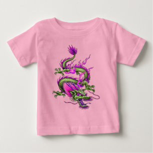 Chinese Horned Dragon Mythical Flood Making Baby T-Shirt