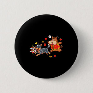 Chinese Horse Australian Cattle Mens Womens Happy 6 Cm Round Badge