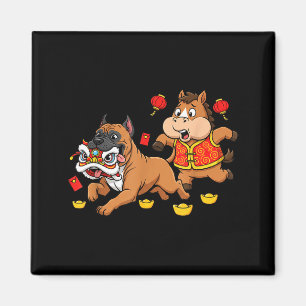 Chinese Horse Cane Corso Kids Mens Womens Happy Ne Magnet