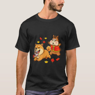 Chinese Horse Chow Chow Dog Kids Mens Womens Happy T-Shirt