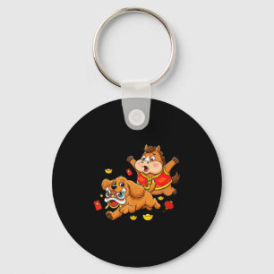 Chinese Horse Er Spaniel Kids Mens Womens Happy Ne Key Ring