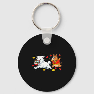 Chinese Horse Great Pyrenees Kids Mens Womens Happ Key Ring