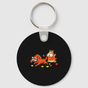 Chinese Horse Irish Setter Kids Mens Womens Happy Key Ring